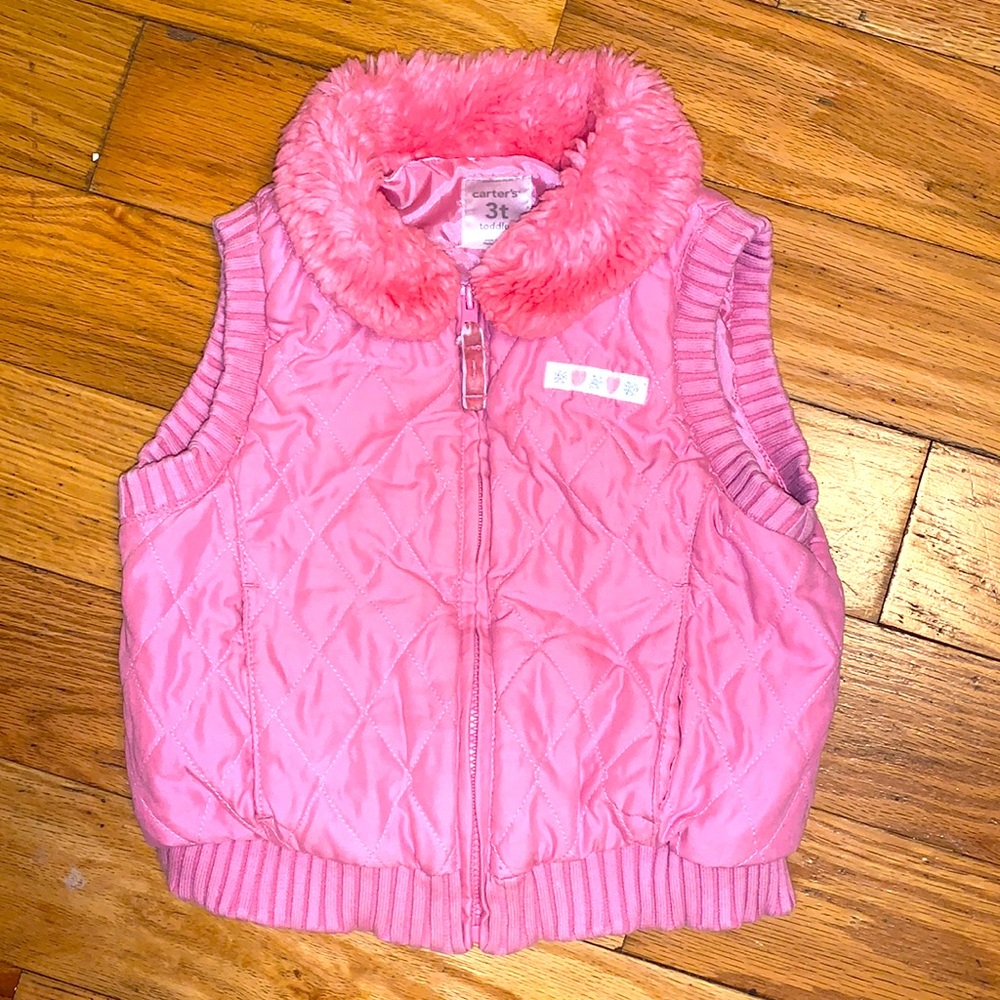 Carter’s Pink Vest 💖